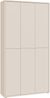 Forte ALICE SPRINGS Schuhschrank 100 110, moderner Schrank mit 6 Türen, 15 Einlegeböden, Holzwerkstoff, Kaschmir/Beige, 109,2 cm breit x 191,9 cm hoch x 34,9 cm tief Bild 3