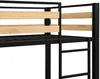 Vente-unique - CASIDIA Bett Metall SchwarzBeige - B 100 cm x H 170 cm x L 200 cm Bild 5