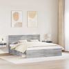 vidaXL Bettrahmen Graues Sonoma 180 x 200 cm Massives Kiefernholz 3410569 Bild 3