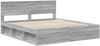 vidaXL Bettrahmen Graues Sonoma 180 x 200 cm Massives Kiefernholz 3410569 Bild 4