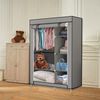 JEOBEST Stoffschrank Kleiderschrank mit Überzug aus Vliesstoff, Kleiderstange (Stück, 1-St) 6 Ablagen 105 x 45 x 170 cm Bild 2
