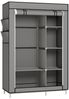 JEOBEST Stoffschrank Kleiderschrank mit Überzug aus Vliesstoff, Kleiderstange (Stück, 1-St) 6 Ablagen 105 x 45 x 170 cm Bild 4