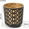 KONZEPT Blumentopf Übertopf Set für Zimmerpflanzen 19/25 cm (1 St), ideal für Wohnzimmer, Küche und Balkon Bild 3