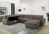 Job 'Livorno KPL' Wohnlandschaft, Microfaser bedruckt dunkelbraun Bild 3