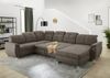 Job 'Livorno KPL' Wohnlandschaft, Microfaser bedruckt dunkelbraun Bild 5