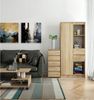 Home Collective Kommode 40 cm breit Holz Highboard Sideboard für Flur Schlafzimmer Wohnzimmer (Mehrzweckschrank Schrank schmal Kommode Schlafzimmer mit Schubladen), Kinderzimmer Organizer, 92 cm hoch mit 5 Schubladen sonoma Eiche Bild 3