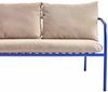 Gartensofa Bendt aus Aluminium und Teddy-Olefin Stoff, skandinavisch, Indigo Blau, inkl. Kissen Bild 2