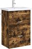 vidaXL Badunterschrank Geräucherte Eiche 56 x 37,5 x 81 cm 890708 Bild 3