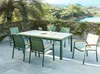 Vente-unique - TAIPIVAI Garden dining set Metall Grün - B 61 cm x H 89 cm x L 55 cm Bild 2