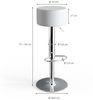 Barhocker 2er Set Weiß 33 x 92 cm 2 Teilig Vicco Bild 3