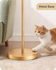 EDISHINE LED Stehlampe Wohnzimmer, LED wechselbar, warmweiß, Vintage Stehleuchte mit grünem Lampenschirm, Gold, 145cm Bild 3