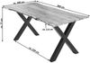 Esstisch Akazie naturfarben 300 x 100 cm X-Gestell schwarz YVONNE 76522901 Bild 2