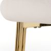 Esszimmerstuhl 4er-Set, Samt mit Metallgestell, 85x43x47, Beige/Gold, 150 kg pro Stuhl Bild 5