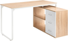 Eckschreibtisch SOGNE Hellbraun 140 cm 100 cm Bild 1
