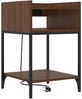 vidaXL Nachttisch mit Regal 2 pcs Braun Eichen-Optik 40 x 40 x 61 cm 859479 Bild 5