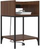 vidaXL Nachttisch mit Regal 2 pcs Braun Eichen-Optik 40 x 40 x 61 cm 859479 Bild 3