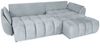 Ecksofa Schlafsofa Sofa COLLIN in Stoff Monolith Hellgrau Ottomane Rechts Bild 2