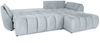 Ecksofa Schlafsofa Sofa COLLIN in Stoff Monolith Hellgrau Ottomane Rechts Bild 3