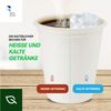 BENBOW Einwegbecher Einwegbecher aus Zuckerrohr, Weiß, 50-tlg, Zuckerrohr, Einwegbecher aus Zuckerrohr, Weiß, 300 ml x 50 Bild 3