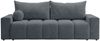 GRAINGOLD Schlafsofa Miro, mit Kissen, Couch 3-Sitzer, mit Wellenfeder und Bettkasten, Velour-Stoff, Grau Bild 2