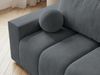 GRAINGOLD Schlafsofa Miro, mit Kissen, Couch 3-Sitzer, mit Wellenfeder und Bettkasten, Velour-Stoff, Grau Bild 4
