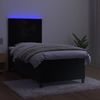 vidaXL Boxspringbett mit Matratze & LED Samt Schwarz 80x200 cm Bild 4