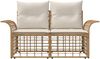 vidaXL Outdoor-Lounge 2 pcs Natürlich und Cremweiß Poly-Rattan 42026730 Bild 4