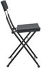 vidaXL Bistrostühle 2 Stk. Klappbar Schwarz Poly Rattan und Stahl 319986 Bild 5