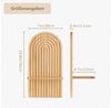 Zaewry Wandregal Holz Boho Wanddeko: Holz Wand Deko Kinderzimmer Wand Regale, 2-tlg, Klein Pflanzregal für Wohnzimmer Schlafzimmer Bild 3