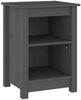 vidaXL Nachttisch Grau 40x35x55 cm Massivholz Kiefer 820960 Bild 2