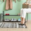 Relaxdays Schwarzes Schuhregal aus Metall Bild 4