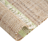 Teppich Jute beige hellgrün 80 x 300 cm Streifenmuster Kurzflor zweiseitig TALPUR Bild 5