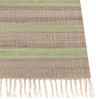 Teppich Jute beige hellgrün 80 x 300 cm Streifenmuster Kurzflor zweiseitig TALPUR Bild 4