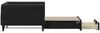 vidaXL Tagesbett Ausziehbar mit Schubladen Schwarz 100x200 cm Samt 3197830 Bild 4