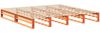 vidaXL Massivholzbett ohne Matratze Wachsbraun 180x200 Kiefernholz 3302320 Bild 3