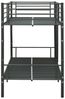 Etagenbett Schwarz Metall 90×200 cm Bild 4