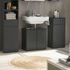 Waschbeckenunterschrank >Spice< in Schwarz matt - 60x57x32 (BxHxT) Bild 2