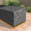 vidaXL Möbelbezug Schwarz 325 x 325 x 80 cm 420D Oxford Stoff 4105673 Bild 4