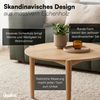 skølm 'Åsarna' Couchtisch, Massivholz Eiche, natur geölt, Ø70 cm, Beistelltisch für Wohnzimmer Bild 4