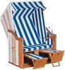 Sonnenpartner Strandkorb Rustikal 50 Basic Stoff Nr. 200, 2-Sitzer, Halbliegemodell, PVC-Kunststoffg Bild 3