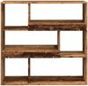 vidaXL Bücherregal/Raumteiler Altholz-Optik 100x33x94,5 cm 854443 Bild 4