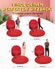 PATCH HOME 2 in 1 Sitzsack Sessel – Ø100 cm – Rot, bequemer Sitzsack aus Luxus-Polyester-Gewebe, bereits befüllt Bild 3