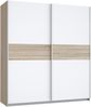 Forte 'WINNIE' Schwebetürenschrank Sonoma Eiche weiß 2-türig Bild 3