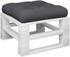 vidaXL Palettenkissen Schwarz 50x50x12 cm Stoff 360432 Bild 3