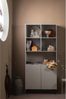 Schrank Carved Organic aus Mangoholz, modernes Design, hellgrau nebel, FSC-zertifiziert, 2 Türen Bild 5