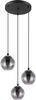 Eglo 98653 Pendelleuchte ARISCANI Rauchglas schwarz-transparent E27 3X40W Ø42,5cm H:110cm dimmbar Bild 3