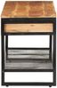 vidaXL Schuhbank 110x35x45 cm Massivholz Akazie und Eisen 372744 Bild 4