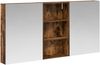 vidaXL Badezimmerschrank-Set 3 pcs 140 x 14,5 x 70 cm Holzwerkstoff 3403780 Bild 2