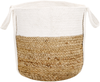 Textilkorb Baumwolle Jute weiß naturfarben 2er Set BELLPAT Bild 5