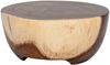 Suar Couchtisch WINNY Natural ca. D75cm Wohnzimmertisch Massivholztisch Unikat Bild 5